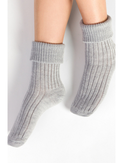 Dámské ponožky na spaní 067 sv. šedá - Steven