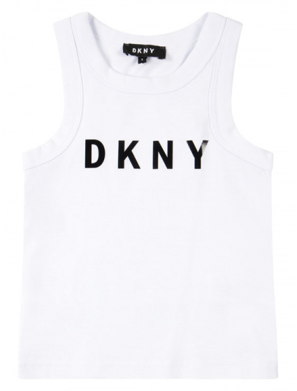 Dámský nátělník bílý s potiskem - DKNY