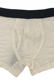 Pánské boxerky M10688 bílá s černým pruhem - Dolce & Gabbana