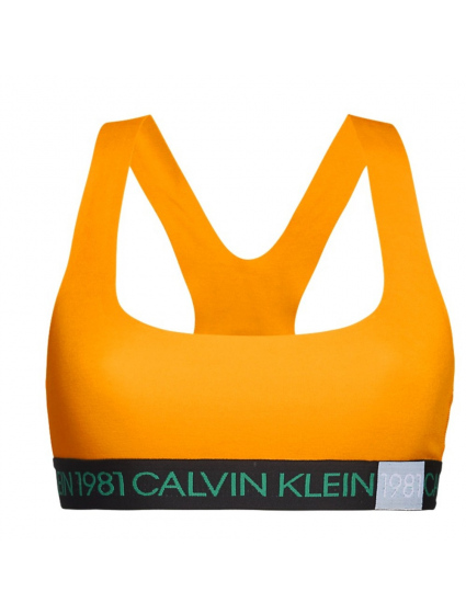 Sportovní podprsenka QF5577E-1ZK oranžová - Calvin Klein