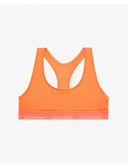 Sportovní podprsenka QF1659E-6TQ oranžová - Calvin Klein