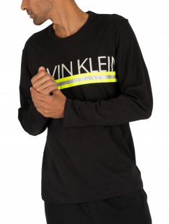 Pánské tričko s dlouhým rukávem NM1772E-001 - černá - Calvin Klein