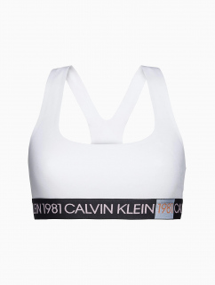 Podprsenka bez kostice QF5577E-100 bílá - Calvin Klein