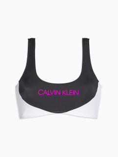 Vrchní díl plavek KW0KW00898-BEH černobílá - Calvin Klein