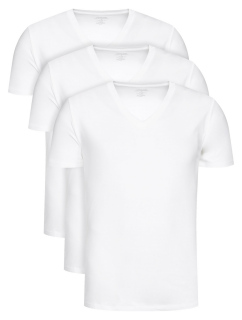 Pánské tričko 000NB4012E 100 3pk bílá - Calvin Klein