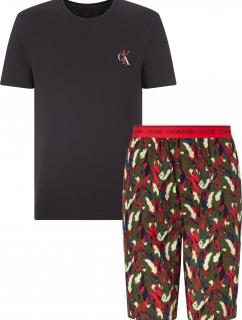 Pánské pyžamo set NM1870E 9VO vícebarevné - Calvin Klein