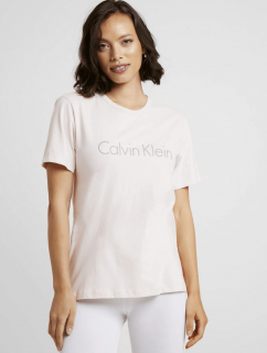 Dámský pyžamový top QS6105E-2NT růžová - Calvin Klein