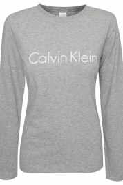 Pánské tričko s dlouhým rukávem NM2171E - 8SB - Tmavě modrá - Calvin Klein 
