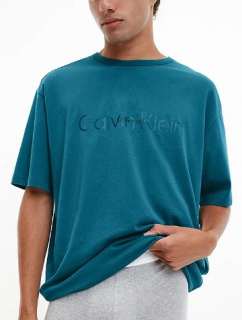 Pánské tričko NM2355E CGQ petrolej - Calvin Klein
