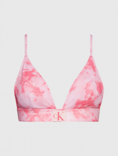 Dámská plavková podprsenka bikini KW0KW02121 OJV růžová - Calvin Klein