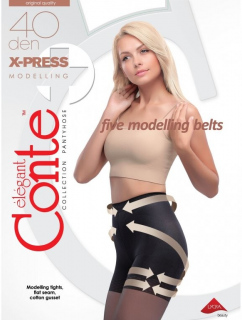Dámské modelující punčochové kalhoty X-Press 40 den - Conte