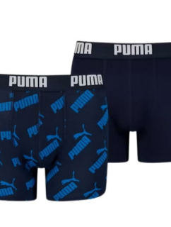 Chlapecké boxerky Basic Boxer 2Pack Jr 935526 02 tm. modré - Puma