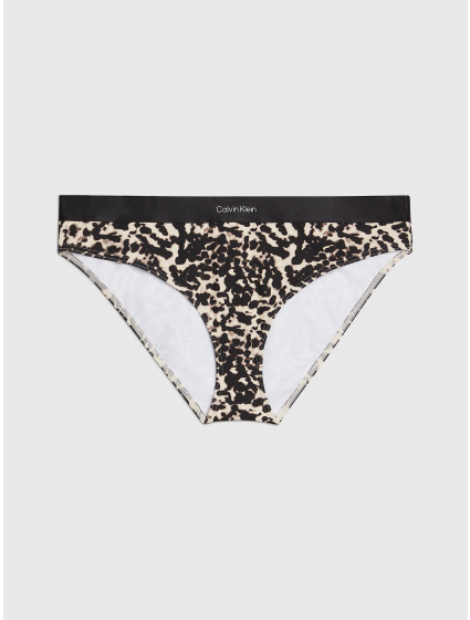 Dámské plavkové kalhotky KW0KW02490 0GM vzor leopard - Calvin Klein