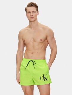 Pánské plavky KM0KM00967 LKQ neonově zelené - Calvin Klein
