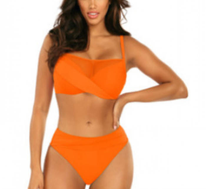 Dámské dvoudílné plavky Fashion 16 S1002N2-26c, oranžová - Self