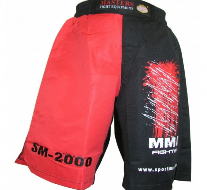 Pánské šortky MMA SM-2000 M 062000 černočervené - Masters