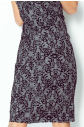 Dámské šaty 53-22 s květinovým vzorem šedé - Numoco