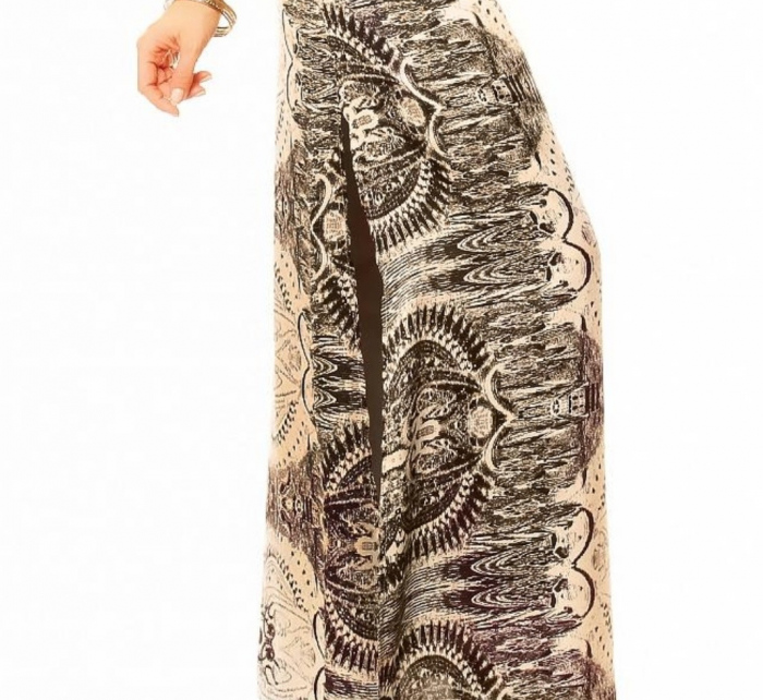 Letní dámské šaty s elegantním potiskem dlouhé - SWEEWE