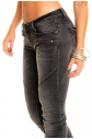 Dámské elastické džíny REDIAL 2055-1 DG - Tmavě šedé 