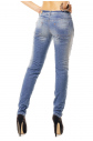 Dámské džíny elastické SUBLEVEL HS-D8731 - Modré