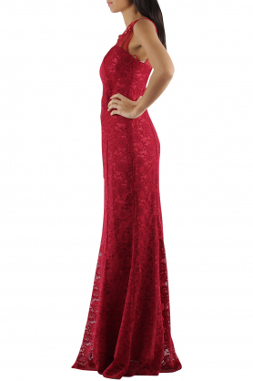 Společenské a plesové šaty krajkové  CHARMS Paris - eF-F5067- červené 