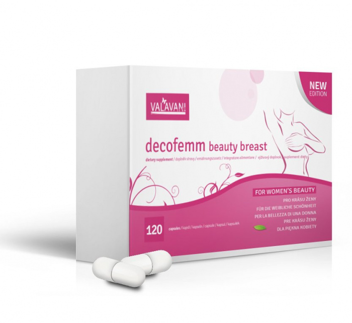 Kapsle pro ženy DecoFemm Beauty Breast 120 kapslí - Valavani