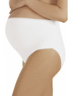 Dámské těhotenské kalhotky Mama maxi Bílá - Italian Fashion