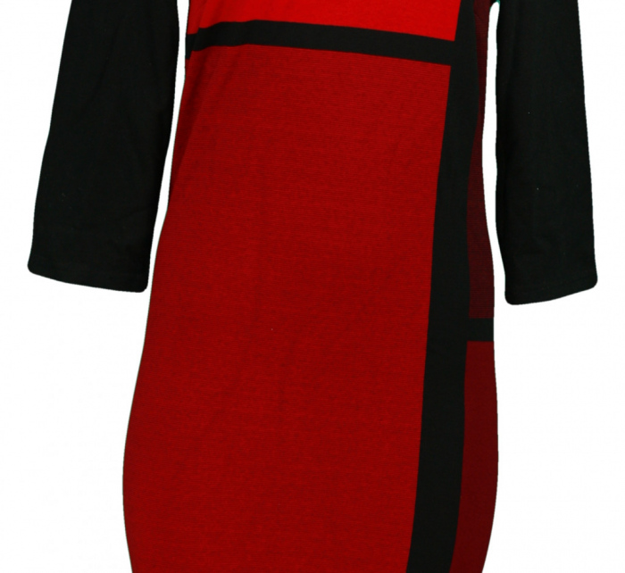 Dámské šaty M6779 červeno černé - Fart