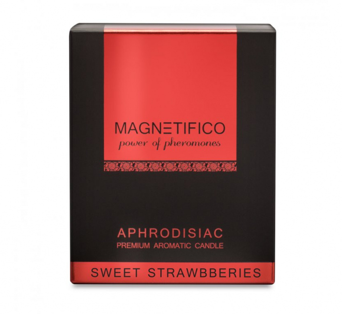 Afrodiziakální vonná svíčka Magnetifico Aphrodisiac Candle Sweet Strawberries - Valavani