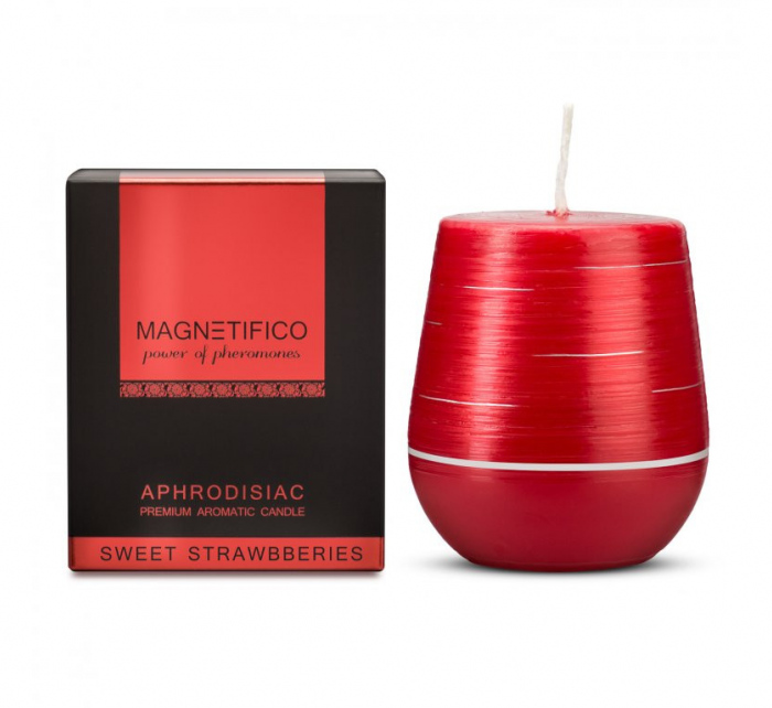 Afrodiziakální vonná svíčka Magnetifico Aphrodisiac Candle Sweet Strawberries - Valavani