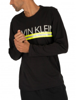 Pánské tričko s dlouhým rukávem NM1772E-001 - černá - Calvin Klein