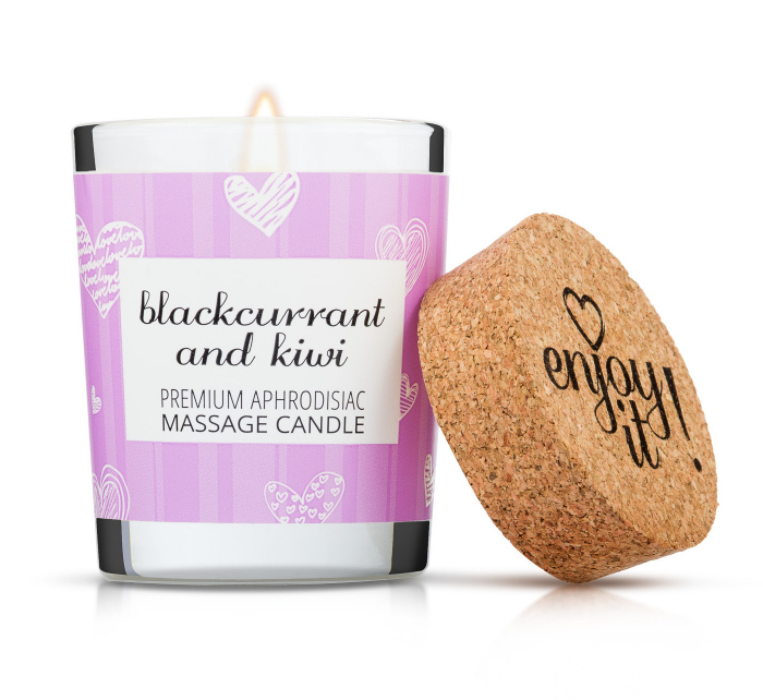 Masážní svíčka na tělo Enjoy it! Blackcurrant and kiwi - Magnetifico