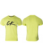 Pánské tričko KM0KM00467-ZAA zelená - Calvin Klein