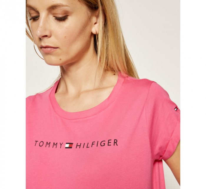 Dámské triko UW0UW01618 TD0 růžová - Tommy Hilfiger