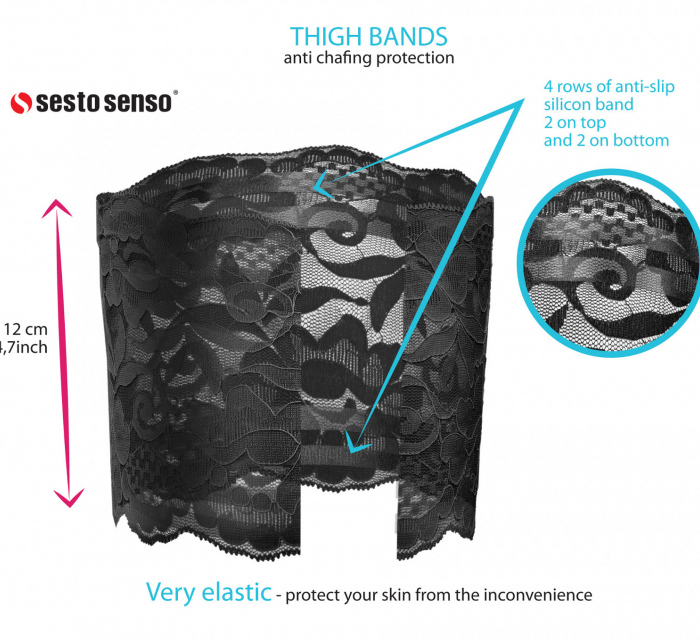 Pásky na stehna Thigh Bands krajka - Sesto Senso