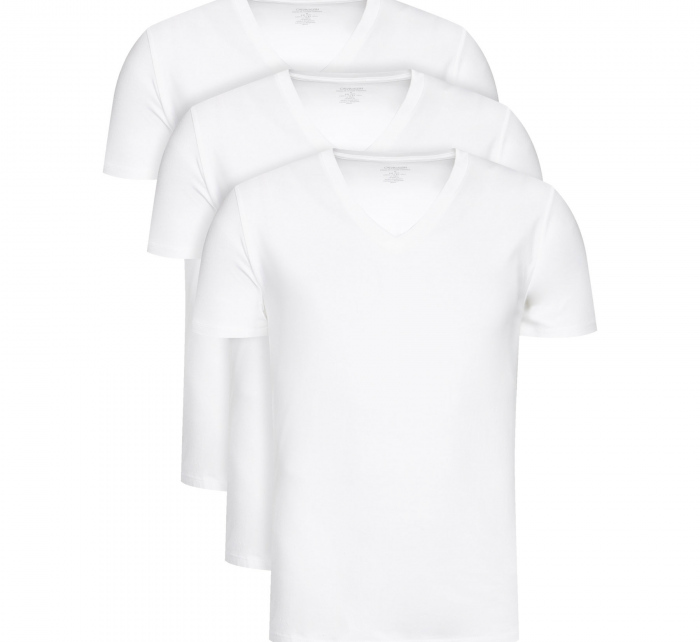 Pánské tričko 000NB4012E 100 3pk bílá - Calvin Klein
