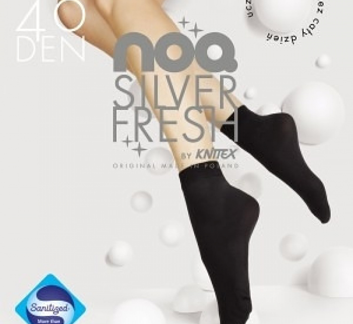 Dámské ponožky Noq Silver Fresh 40 den Černá - Knitex