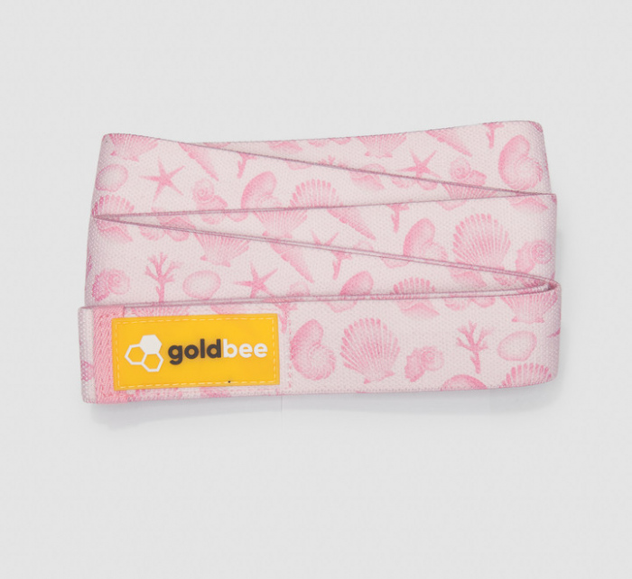 Textilní odporová guma dlouhá na cvičení- Rose Sea  - GoldBee