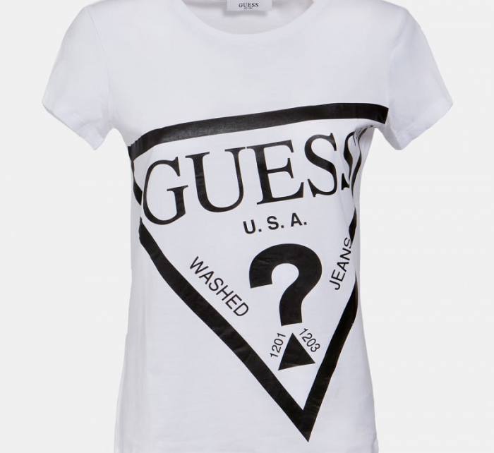 Dámské tričko O1GA56JA911 - TWHT - Bílé - Guess