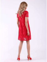 Dámské krajkové šaty KB110 červené - FPrice