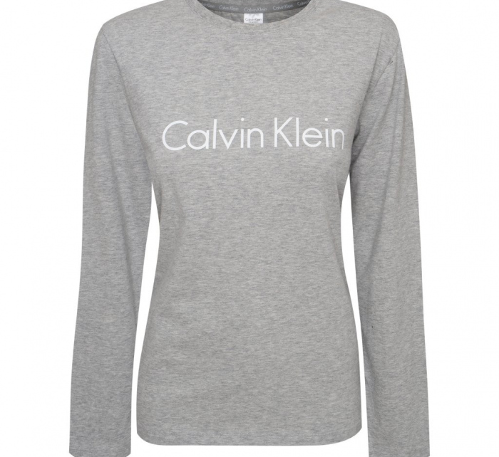 Pánské tričko s dlouhým rukávem NM2171E - P7A - Šedá - Calvin Klein