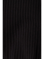 Dámské pletené šaty s rolákem M542 černá - MOE