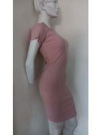Dámské šaty 1702 Pudr růžová - PeeKaBoo