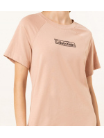 Dámská noční košile QS6800E TRK sv.hnědá - Calvin Klein