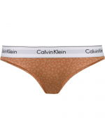 Dámské kalhotky F3787E 796 hnědá/vzor - Calvin Klein