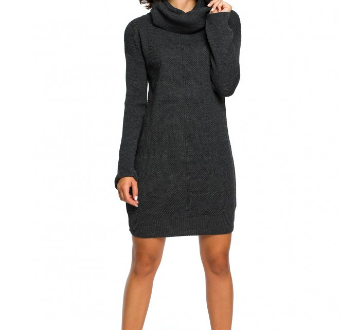 Dámské pletené svetrové šaty BK010 Khaki  - BE