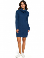 Dámské pletené svetrové šaty BK010 Khaki  - BE