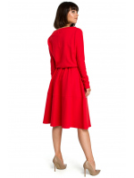 Dámské šaty B087 červené - BeWear