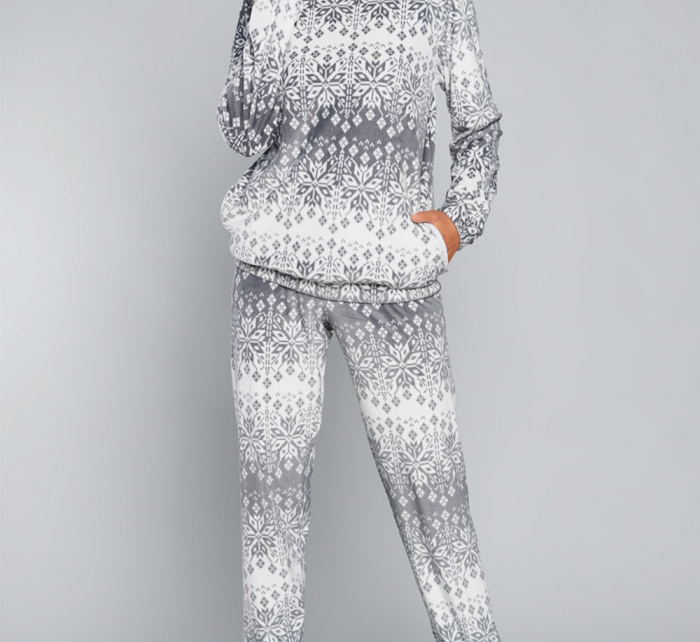 Dámské pyžamo Snow Šedo-bílá -  Italian Fashion