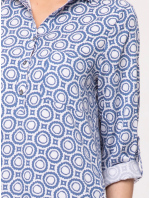 Dámské šaty Look 715 Pacifico modrá/bílá - Made With Love